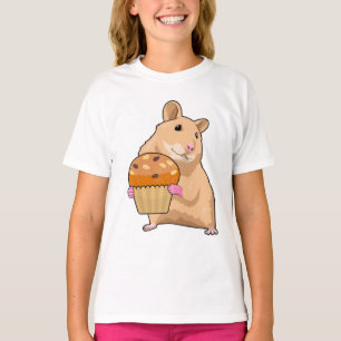 Hamster mit Muffin T-Shirt