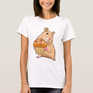Hamster mit Muffin T-Shirt