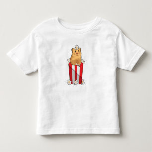 Hamster mit Popcorn Kleinkind T-shirt