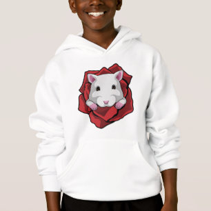 Hamster mit Rose Hoodie