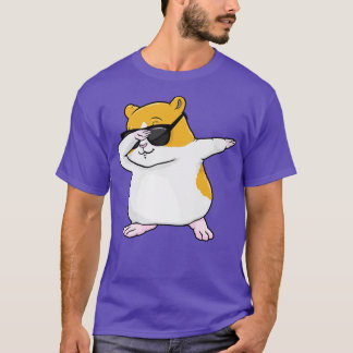 Hamster mit Sonnenbrille am Hip Hop Dance Dab T-Shirt