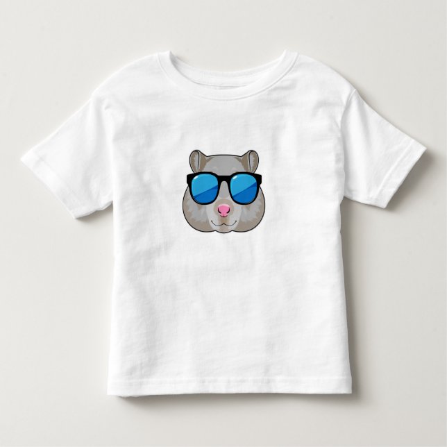 Hamster mit Sonnenbrille Kleinkind T-shirt (Vorderseite)