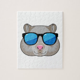 Hamster mit Sonnenbrille Puzzle