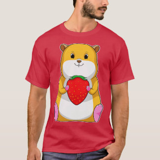 Hamster mit Strawberry T-Shirt