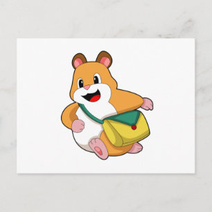 Hamster mit Tasche.PNG Postkarte