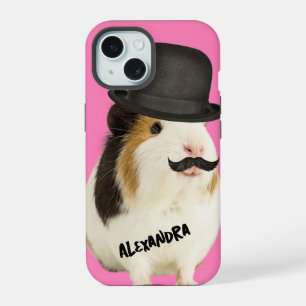 Hamster mit Top Hat Fun Animal iPhone 15 Hülle