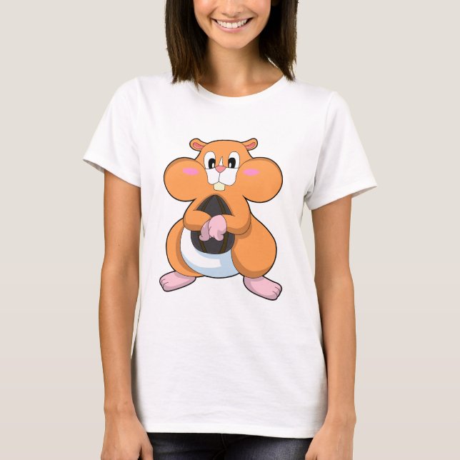 Hamster mit Walnuss T-Shirt (Vorderseite)