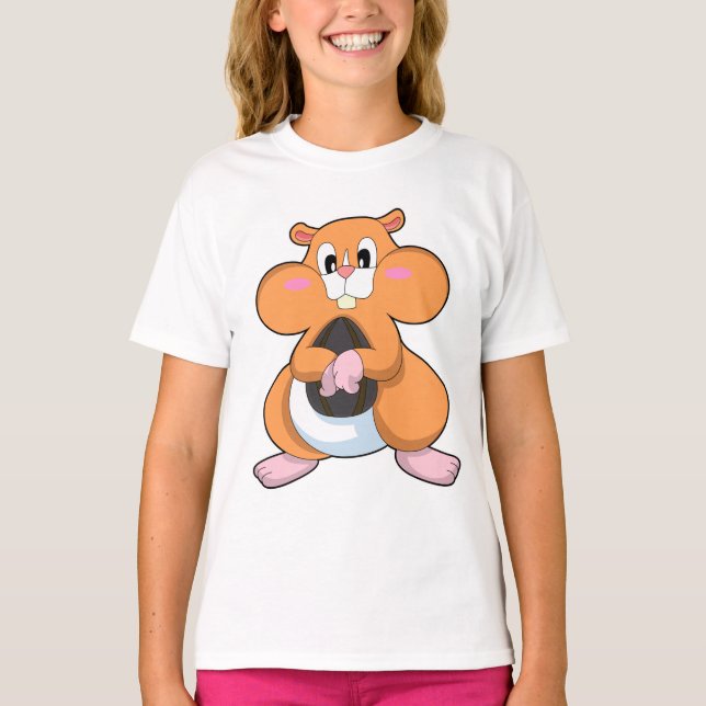 Hamster mit Walnuss T-Shirt (Vorderseite)