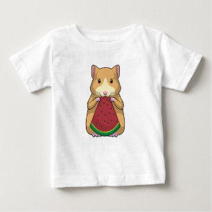 Hamster mit Watermelon Baby T-shirt