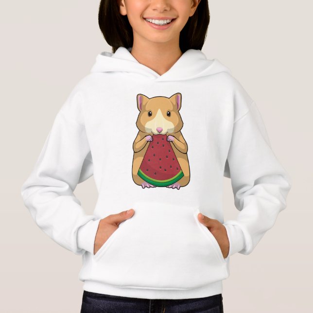 Hamster mit Watermelon Hoodie (Vorderseite)