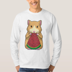 Hamster mit Watermelon T-Shirt