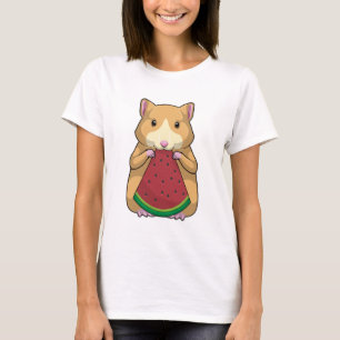Hamster mit Watermelon T-Shirt