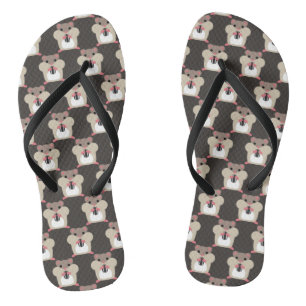 Hamster nahtlos Muster Flip Flops