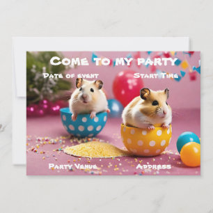 Hamster-Party Einladung