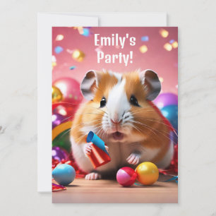 Hamster-Party Einladung