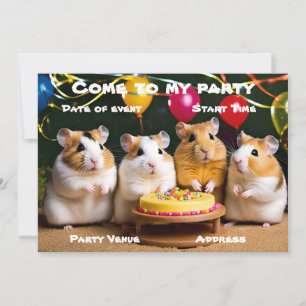 Hamster-Party-Einladung Einladung