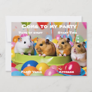 Hamster-Party-Einladung Einladung
