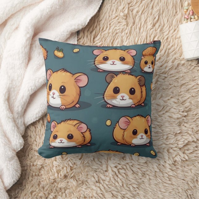 Hamster Pattern Print Kissen (Decke)