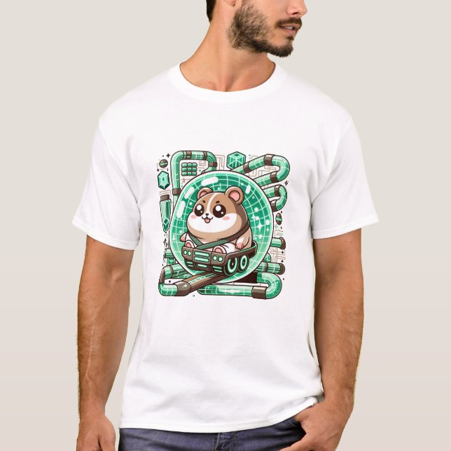 Hamster Pilots a Futuristic T-Shirt (Vorderseite)
