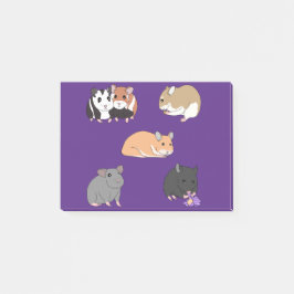 Hamster post-it klebezettel
