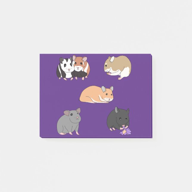 Hamster  post-it klebezettel (Vorderseite)