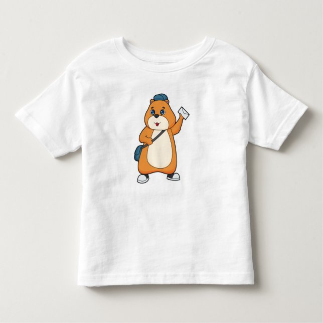 Hamster Postman Letter Kleinkind T-shirt (Vorderseite)