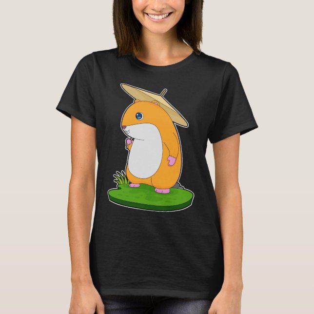 Hamster Regenschirm T-Shirt (Vorderseite)