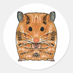 Hamster Runder Aufkleber