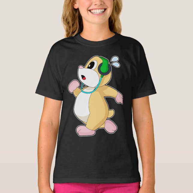 Hamster Runner Running Sports T-Shirt (Vorderseite)