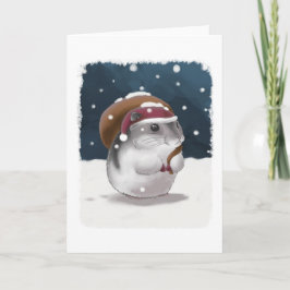 Hamster Sankt Feiertagskarte