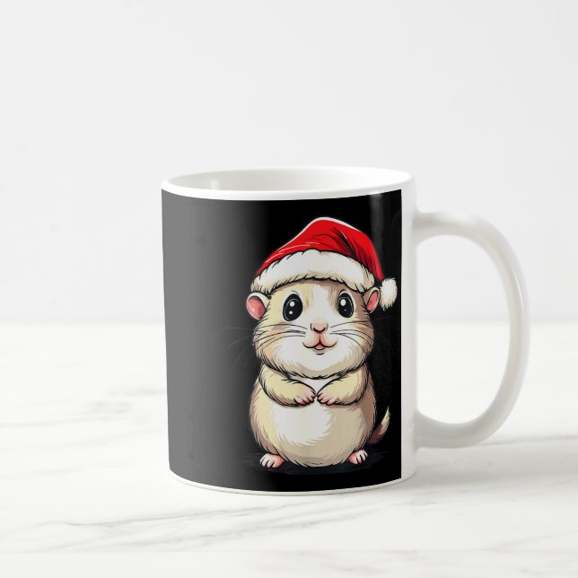 Hamster Santa Hat Pet Lover Boys Girls Kids Christ Kaffeetasse (Rechts)