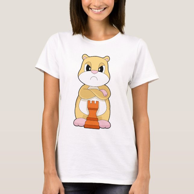 Hamster Schach King Chess T-Shirt (Vorderseite)