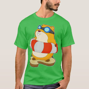 Hamster schwimmen Lifebuoy T-Shirt