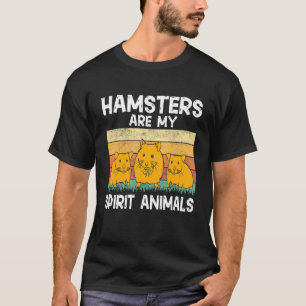Hamster sind meine Geist Tiere Retro-Schinken T-Shirt