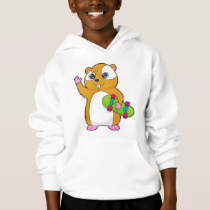 Hamster Skater Skateboard Hoodie