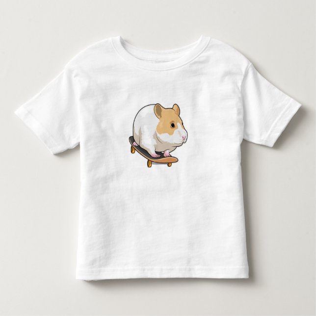 Hamster Skater Skateboard Kleinkind T-shirt (Vorderseite)