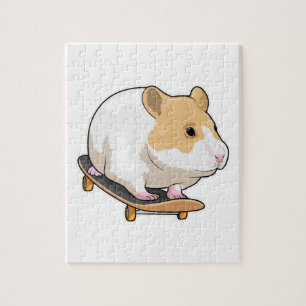 Hamster Skater Skateboard Puzzle