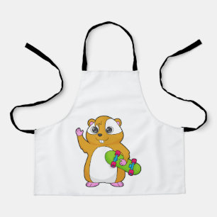 Hamster Skater Skateboard Schürze