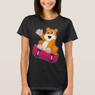 Hamster Skater Skateboard T-Shirt