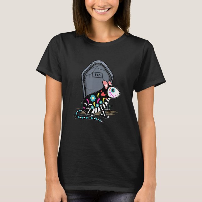 Hamster Skeleton Halloween für Junge Mädchen Kind T-Shirt (Vorderseite)