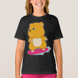 Hamster Snowbaord Wintersport T-Shirt