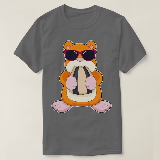 Hamster-Sonnenbrille T-Shirt (Design vorne)