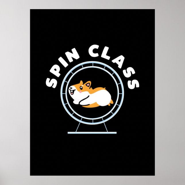 Hamster Spin Class Poster (Vorne)