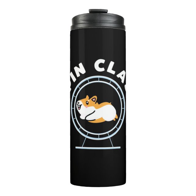 Hamster Spin Class Thermosbecher (Vorderseite)