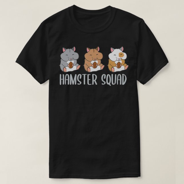 Hamster Squad Funny Hamsters Rodent Team T-Shirt (Design vorne)