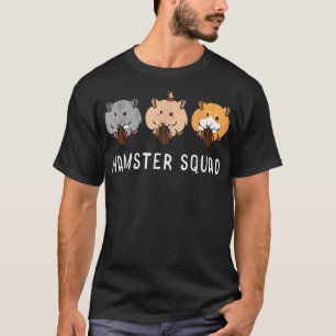 Hamster Squad Hammy Vater Mama Rodent Pet Animal L T-Shirt