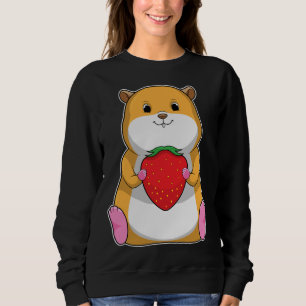 Hamster Strawberry Frucht Sweatshirt
