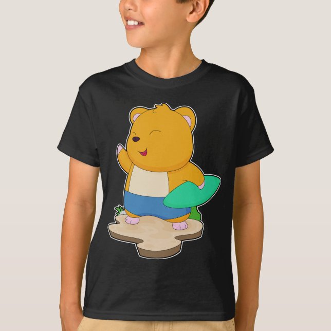 Hamster Surfboard T-Shirt (Vorderseite)