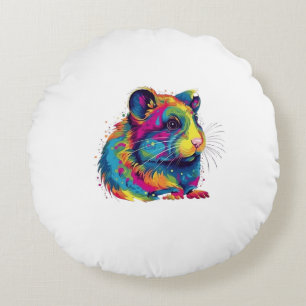 Hamster süß rundes kissen