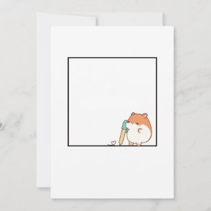 Hamster, süßes Hamster-Thema Einladung